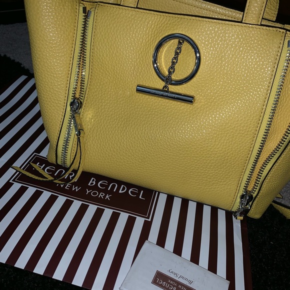Henri Bendel Yellow Satchel